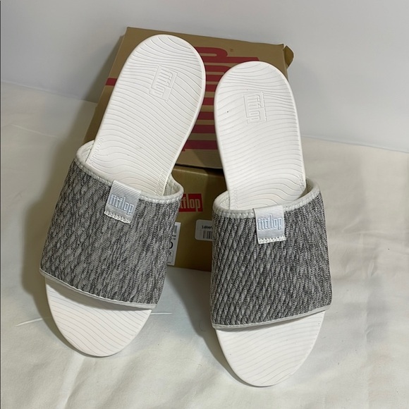 FitFlop Textured Slide Sandals - Picture 1 of 11